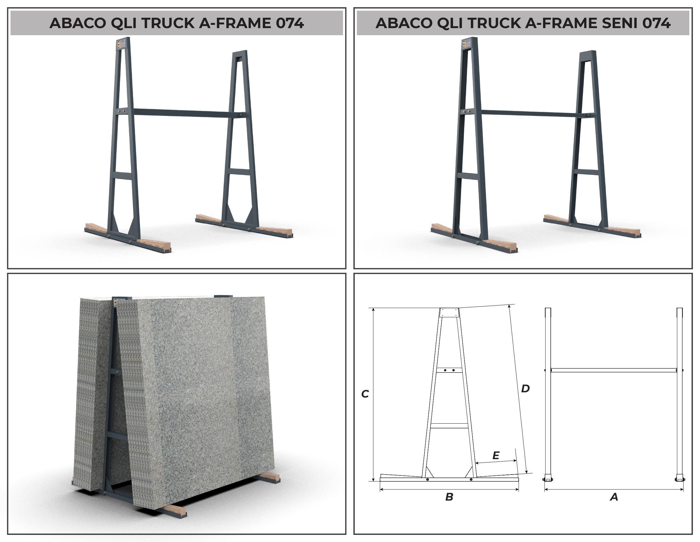 ABACO QLI TRUCK A-FRAME – AQTA074; AQTAS074 14 ABACO QLI TRUCK A FRAME AQTA074 AQTAS074 1
