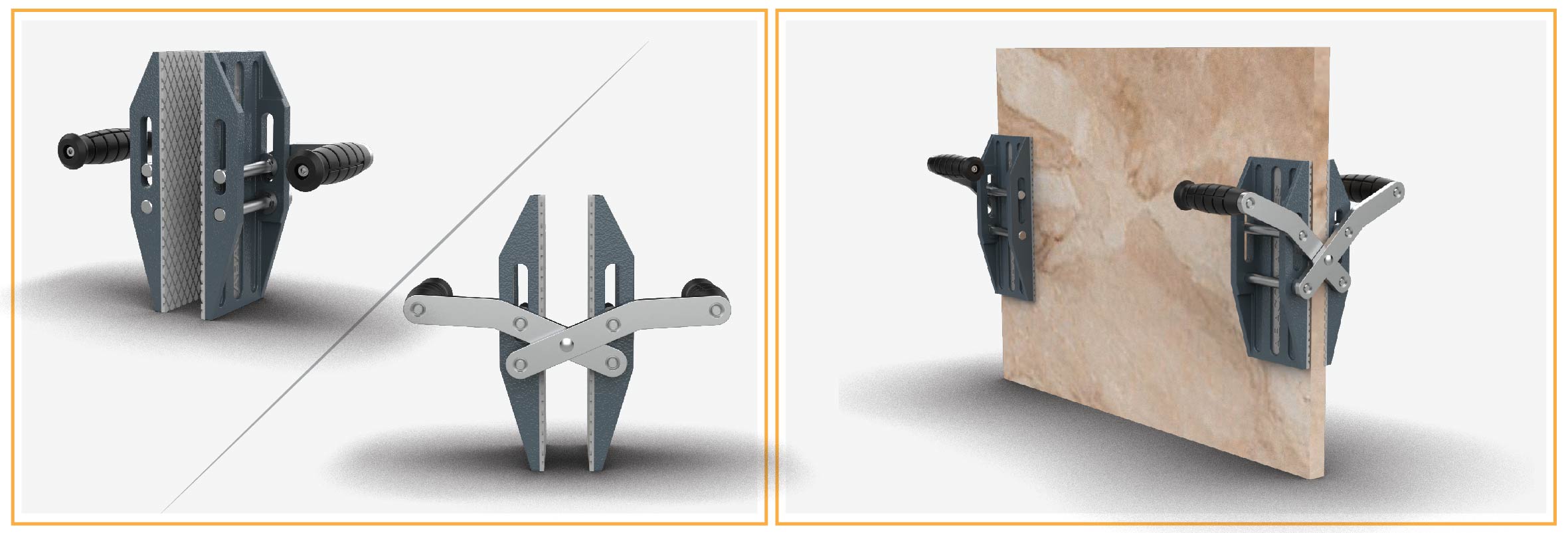 Abaco double handed carry clamps ACC40 60