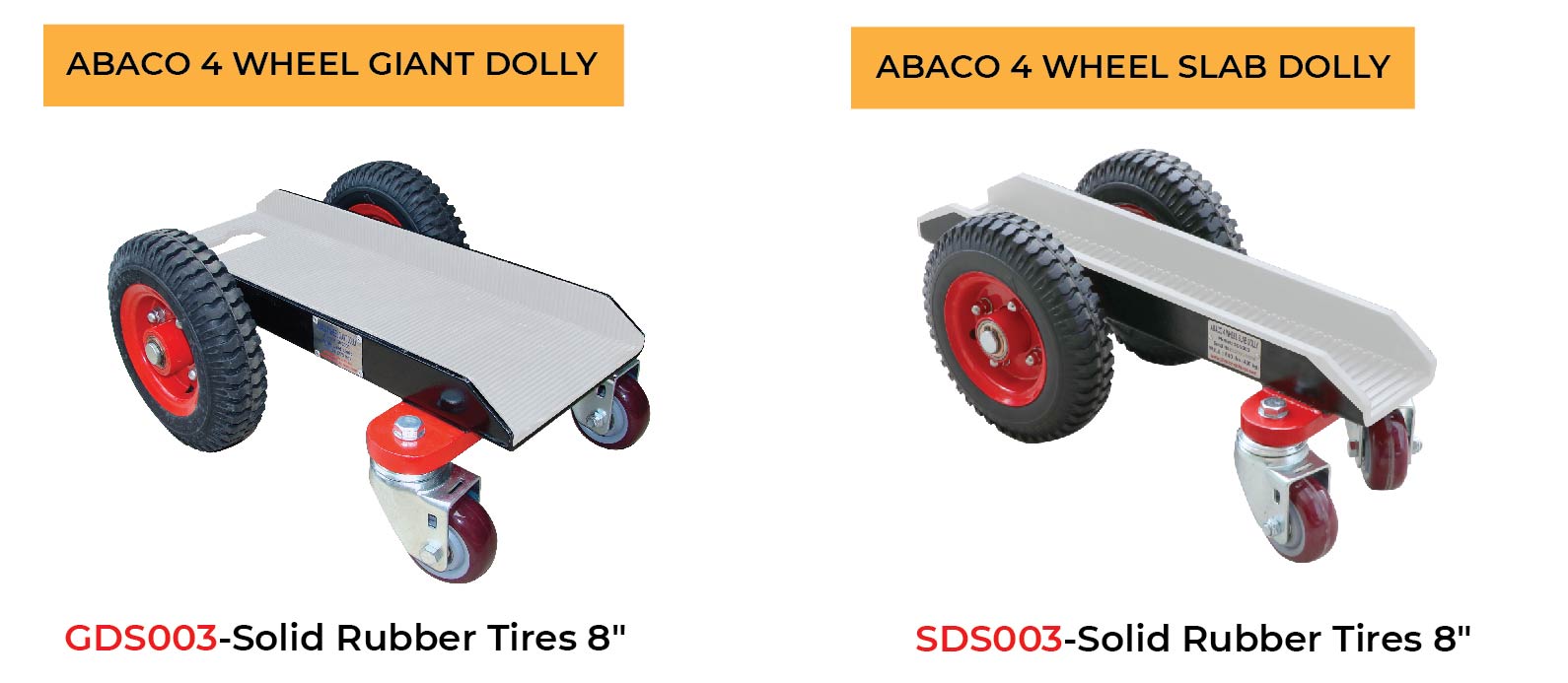 Abaco 4 wheel giant slab dolly GDS003 1 1