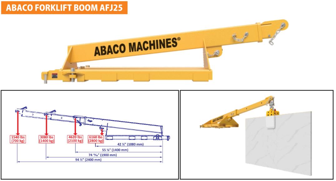 ABACO FORKLIFT BOOM – AFJ25 10 ABACO FORKLIFT BOOM - AFJ25