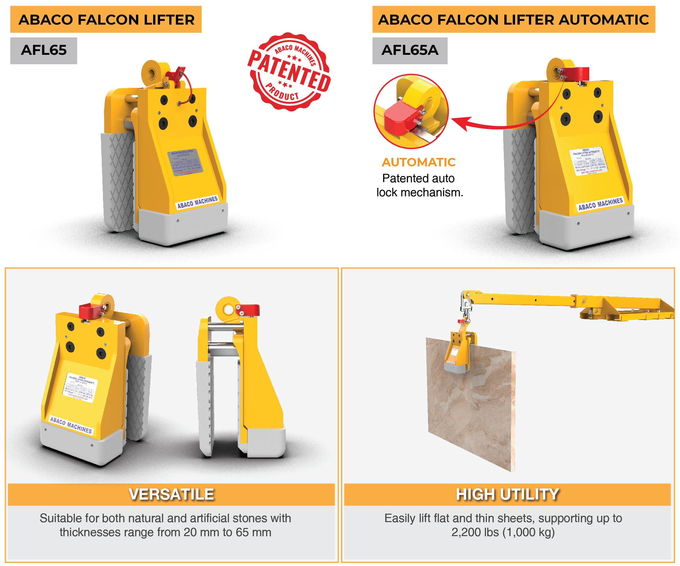 Abaco falcon lifter AFL65 AFL65A 2