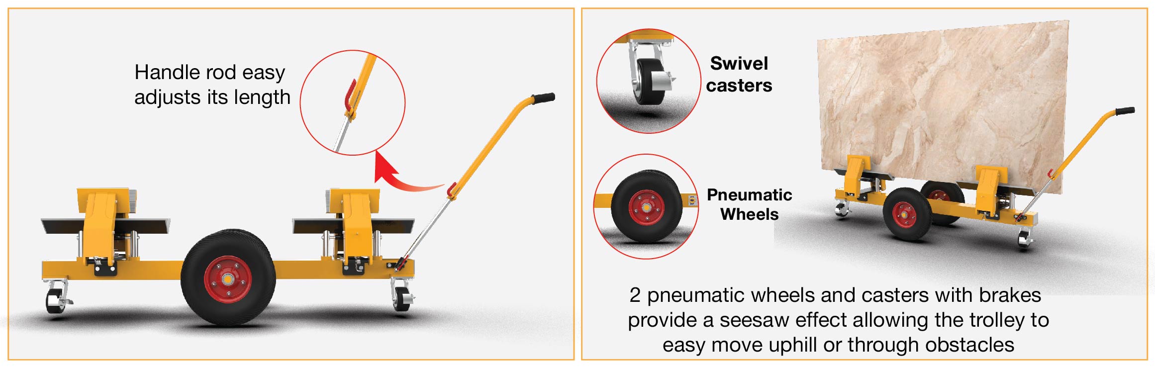 Abaco self locking trolley SLT13M6