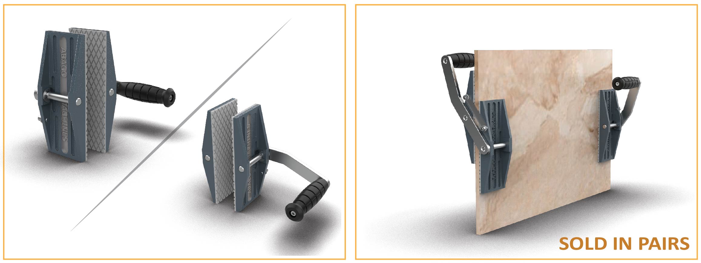 Abaco single handed carry clamps SHC25 40