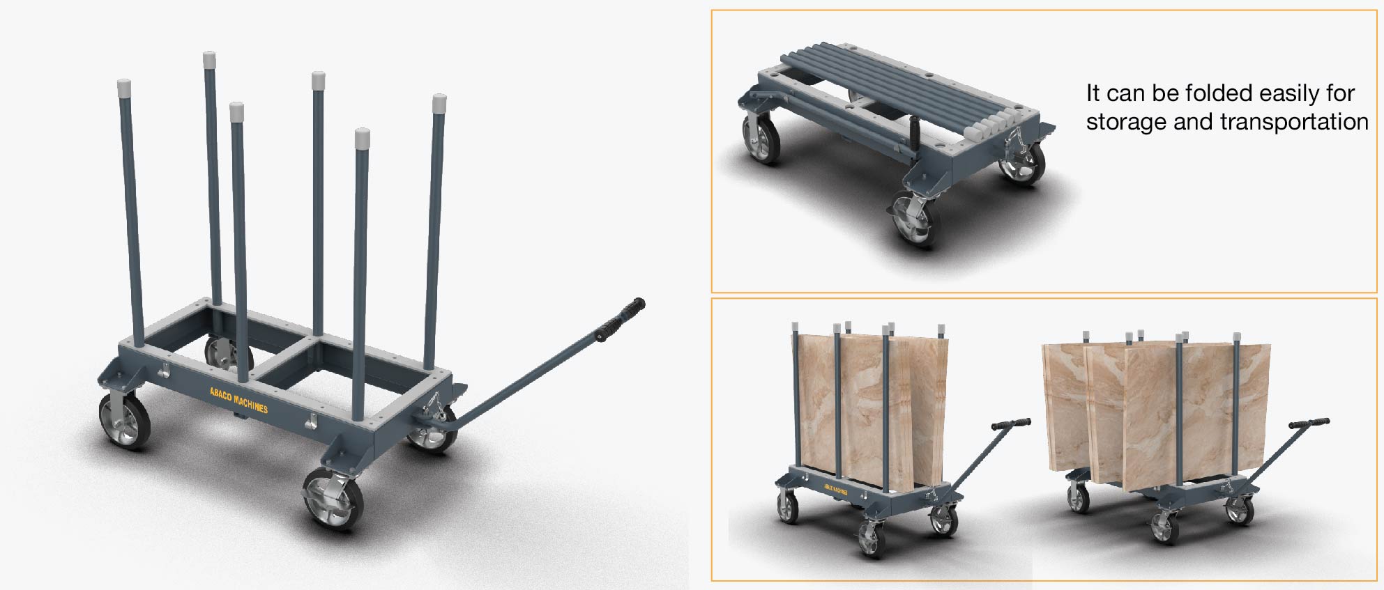 Abaco slab rack dolly ASRD39 3