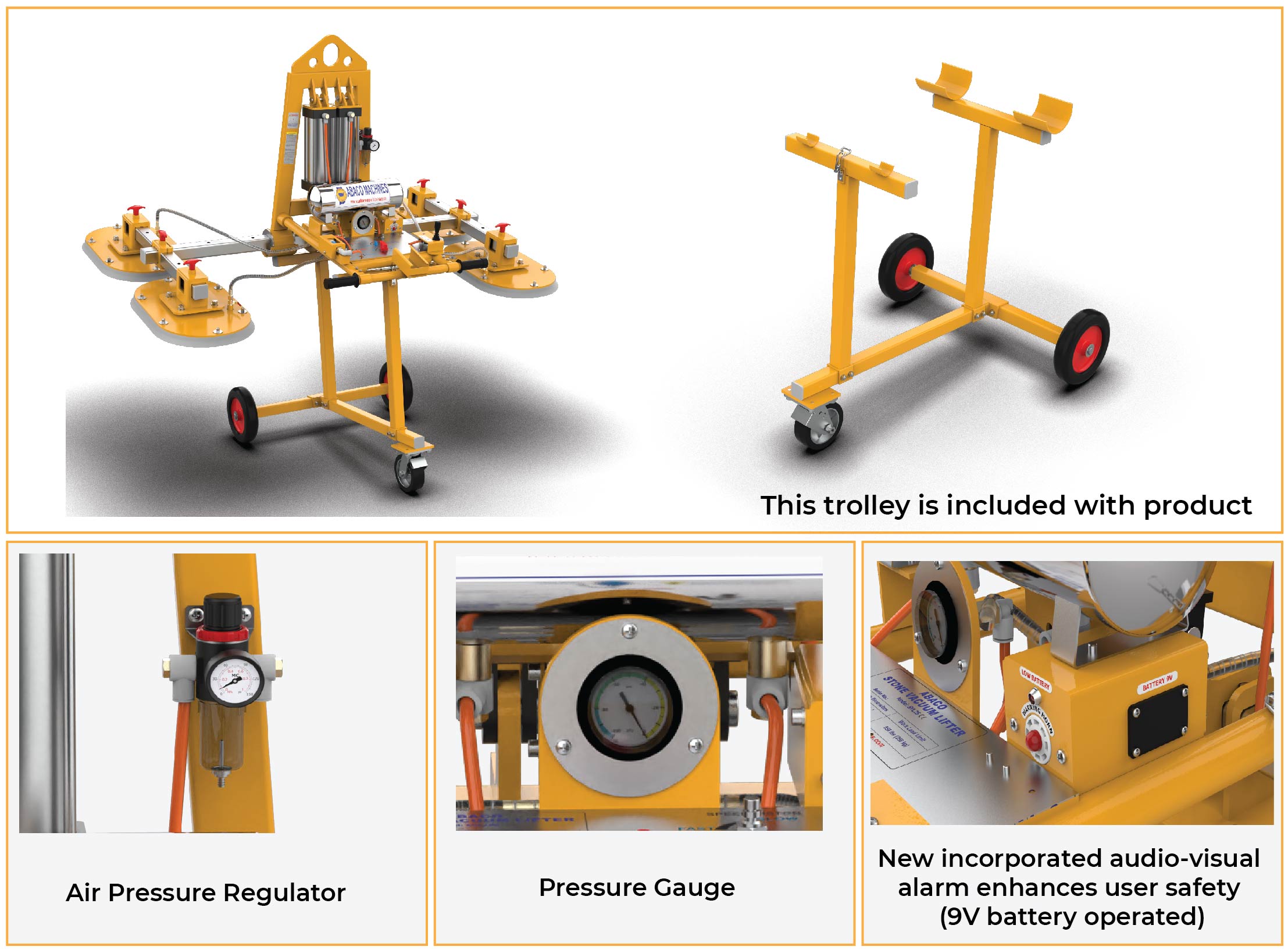 Abaco stone vacuum lifter SVL100 1