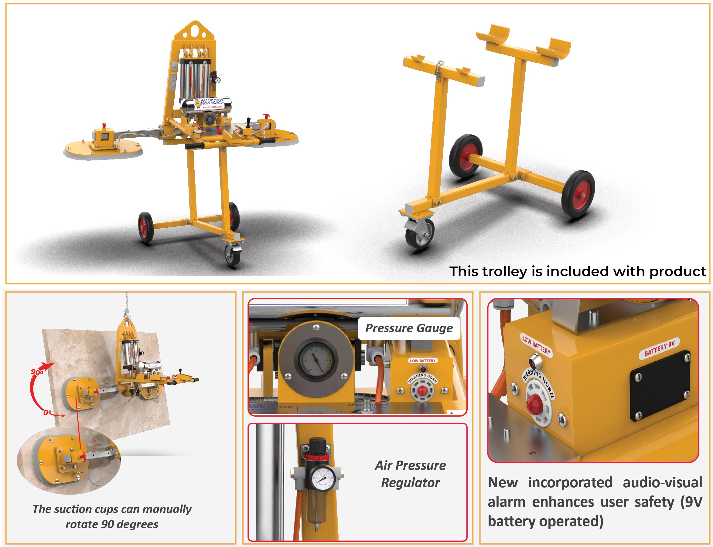 Abaco stone vacuum lifter SVL50 1
