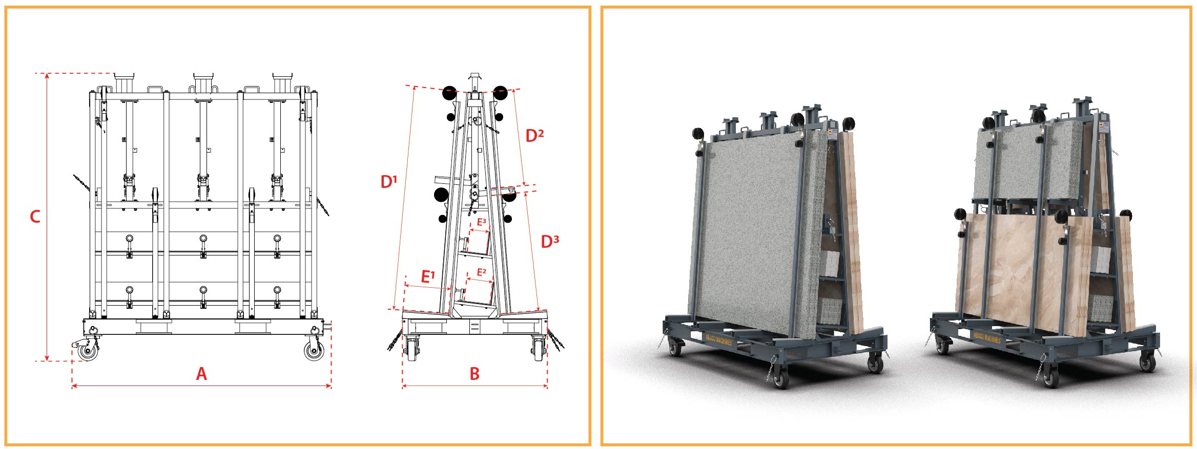 Abaco transport a frame OSA7267 2T M2 1