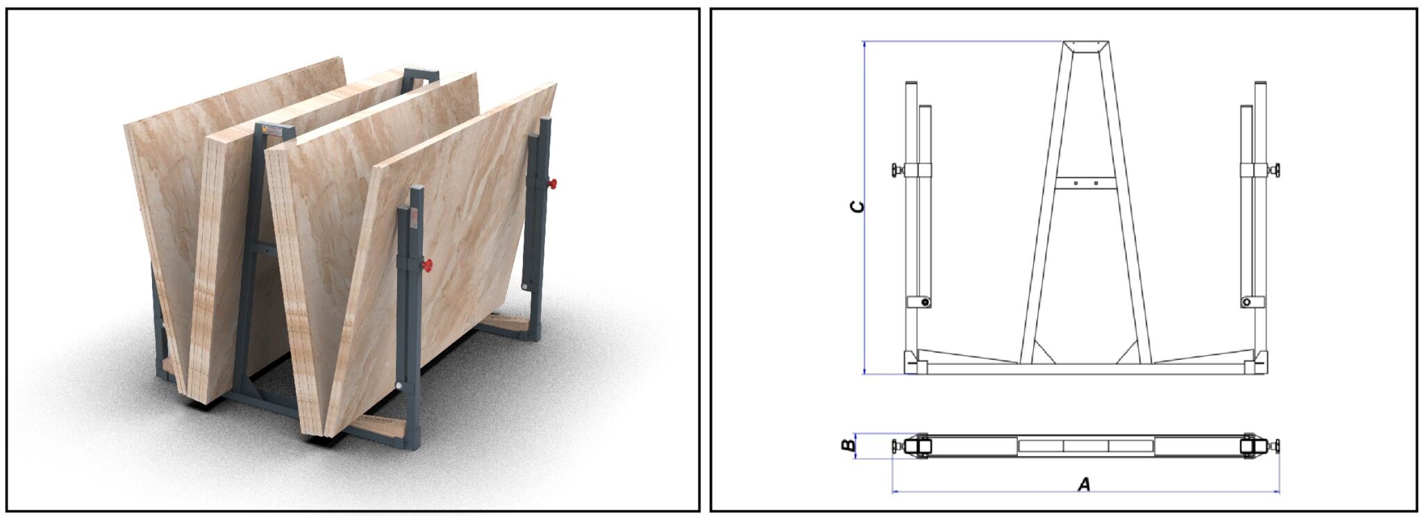 ABACO UNIVERSAL A-FRAME – UAF60 - ABACOMACHINES