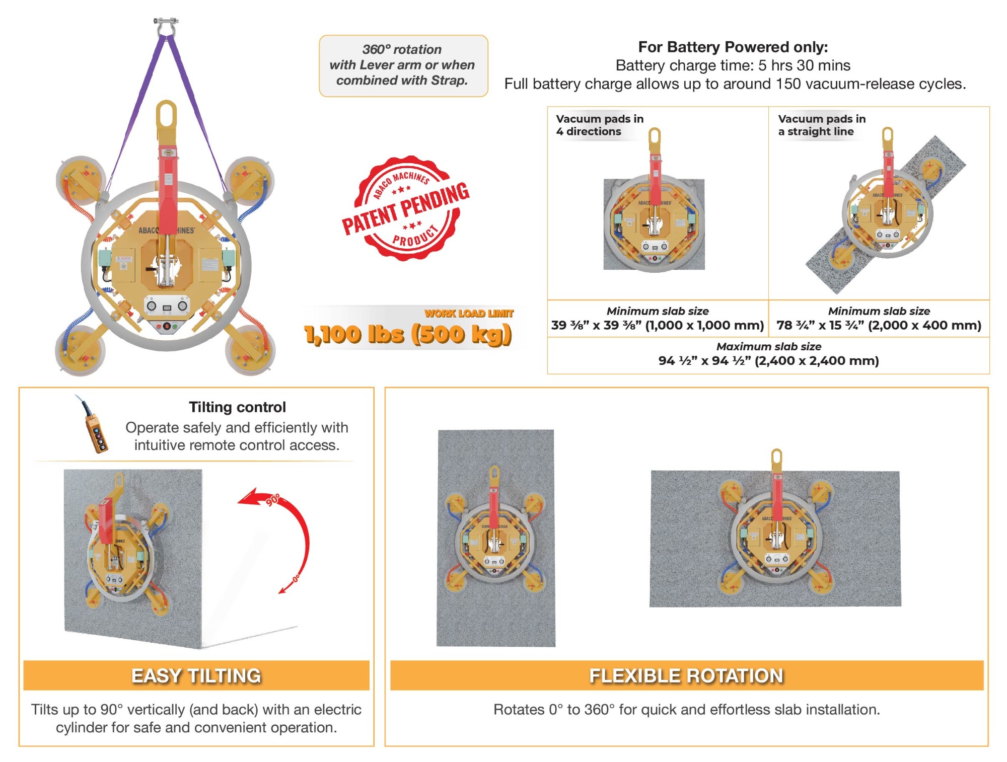 ABACO ROTARY VACUUM LIFTER – ARVL500