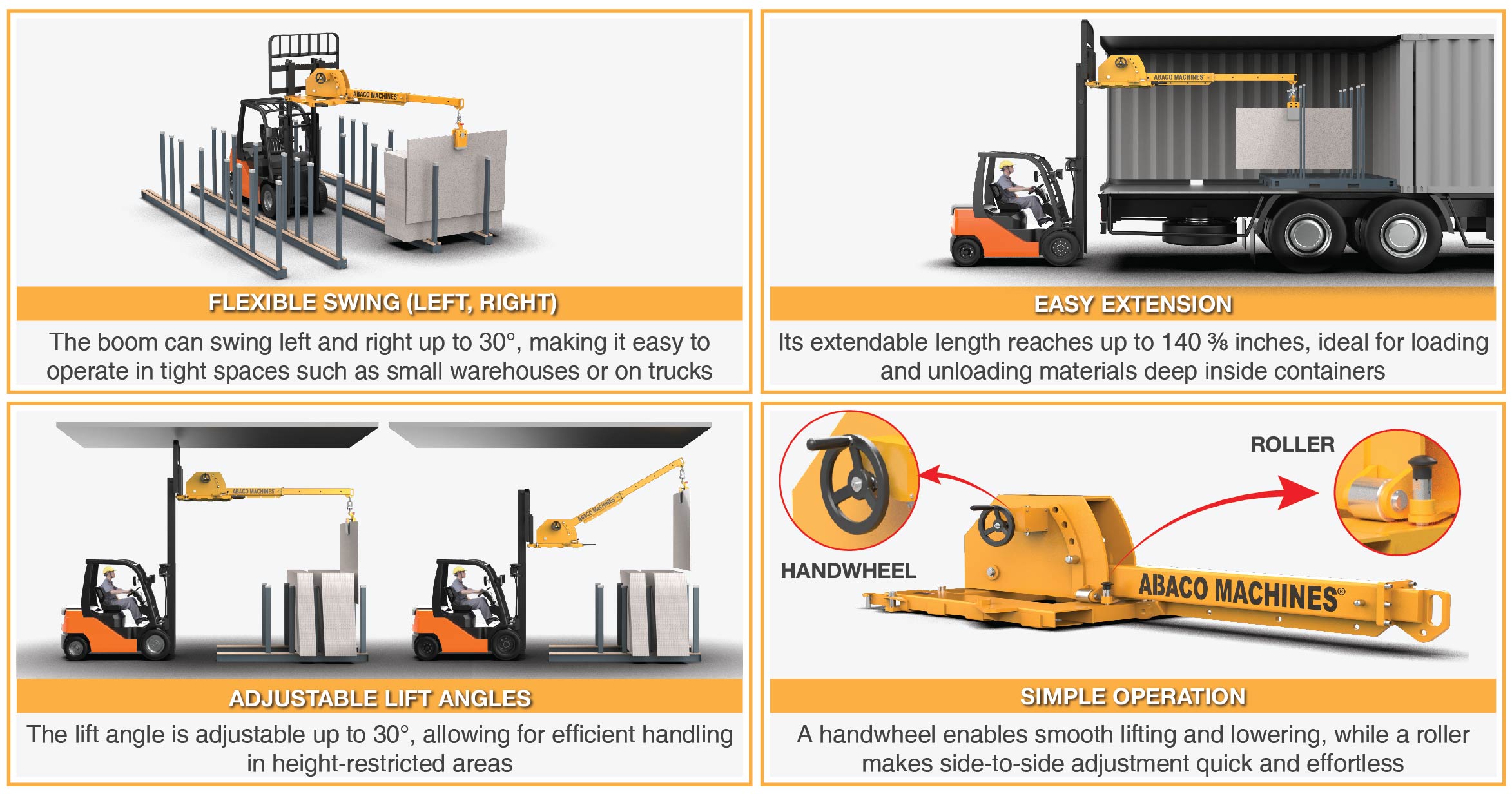 Abaco forklift boom ATPSF35 1 2
