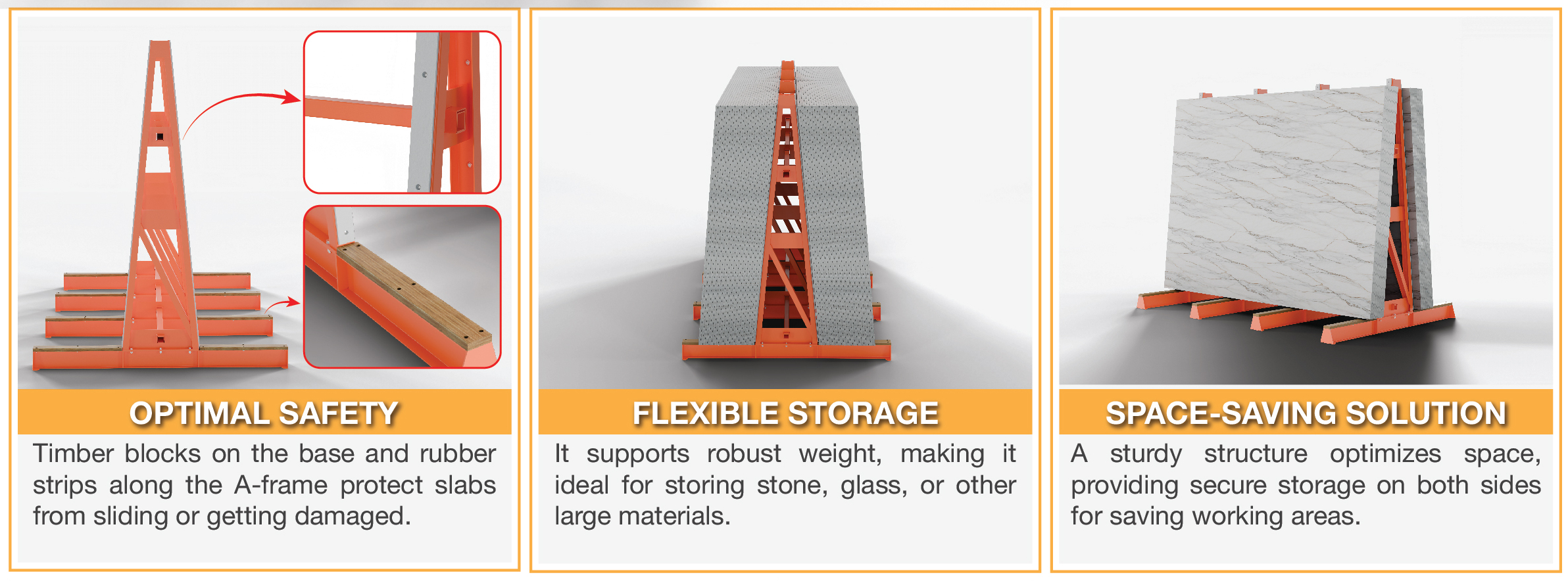 Abaco Heavy Duty Double Side A-Frame AHDSA100 optimizes storage areas